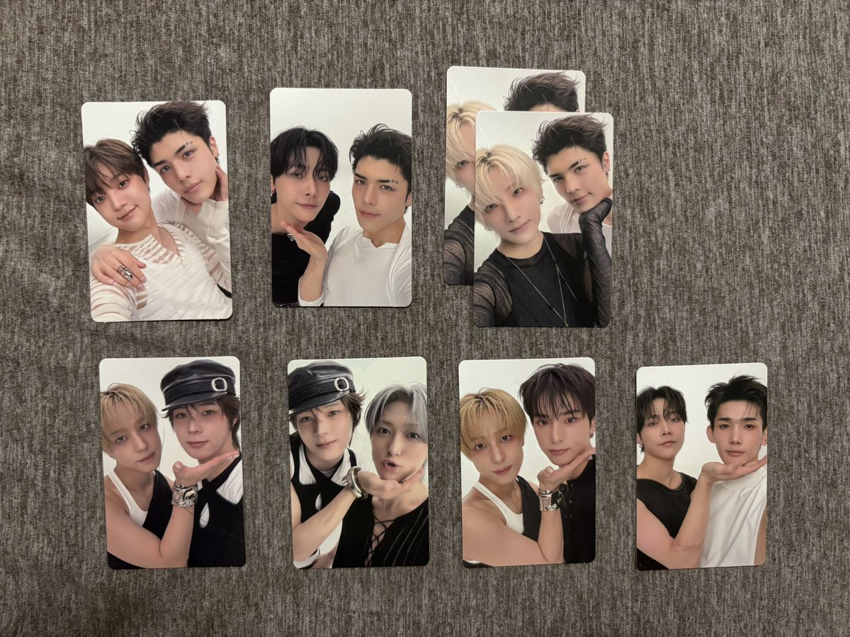 imnas511's tweet photo. &amp;TEAM Mark on Me MoMトレカ 交換

譲 EJ FUMA K NICHOLAS YUMA JO HARUA TAKI MAKI 画像1～3枚目

求 JO 画像4枚目🤍以外

よろしくお願いいたします😌

#andTEAM交換 #andTEAM_交換 https://t.co/aSGaWrOYp9