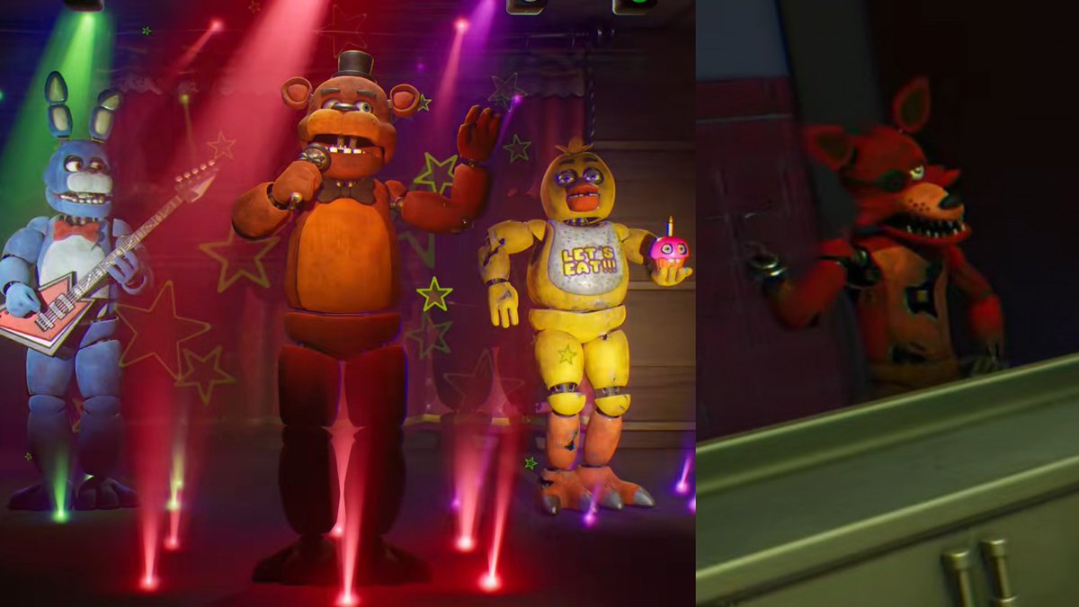 Jorge_Most's tweet photo. FORTNITE X FNAF, COSMÉTICOS:

- 4 skins: Freddy Fazbear, Chica, Bonnie y Foxy.
- 4 mochilas.
- 2 picos.
- Unas zapatillas.
- 2 emotes.
- 2 instrumentos, micrófono y bajo.
- 1 camuflaje.
- El lote lo incluye todo.

⏰ Disponibles justo después de la actualización. https://t.co/hSkQPcC8qc