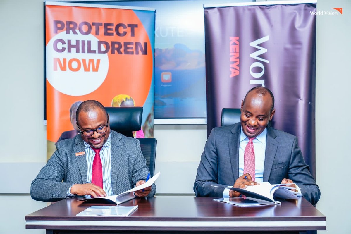 WorldVisionKE's tweet photo. @WorldVisionKE has signed a three-year strategic media partnership with Royal Media Services (RMS) to expand the reach of stories, advocacy and public information on issues affecting children and communities across Kenya. 

The partnership will bring children’s and young people’s voices into public conversations through RMS’s national and vernacular platforms, with a focus on child protection, climate resilience, peacebuilding and peaceful elections ahead of 2027.