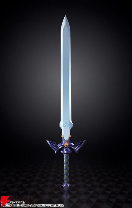dengekionline's tweet photo. 『ゼルダの伝説』マスターソードが4月再版決定。明日10/1(木)16時予約開始
https://t.co/cBKEhQ3c6S

『ゼルダの伝説』のマスターソードが“PROPLICA”ブランドで立体化！
・全長約105cm
・マスターソードに関するSEや『ゼルダの伝説』シリーズの楽曲を収録
・更に振動ギミックも内蔵 https://t.co/AhhHURMQzn