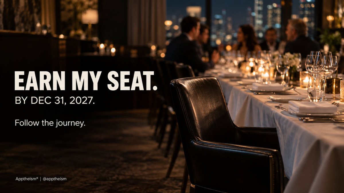 apptheism's tweet photo. By December 31, 2027, I want to qualify for the @superwall Founders Circle and join one of its founder dinners.
Putting this goal in public, @JosephKChoi.
Iโll share the work that gets me there.
Follow along as I build my way to that table.
#BuildInPublic #AppFounder #ConsumerApps #superwall