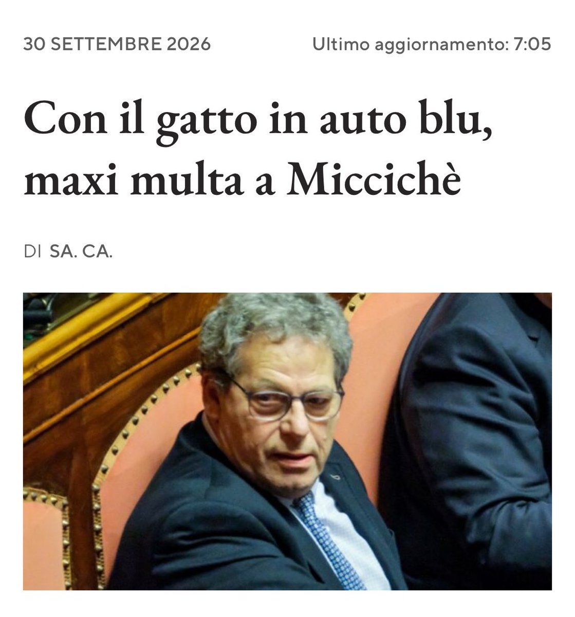Frances99687883's tweet photo. Arriva la #condanna della #CortedeiConti per #Miccichè e l’uso improprio dell’ #autoblu. Dovrà rimborsare all’#Ars 31.103 euro,più altri 11.660 con l’ex autista. Dopo aver portato il gatto dal veterinario, Messina andava a comprargli la #cocaina. Lo ha fatto sette volte. https://t.co/7XaQagnJGy
