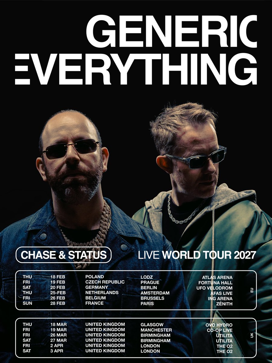 chaseandstatus's tweet photo. BRIMINGHAM 

EXTRA DATE.

27 MARCH.

ON SALE NOW.

https://t.co/FTtdr5m1wO https://t.co/zHMD3moW2J