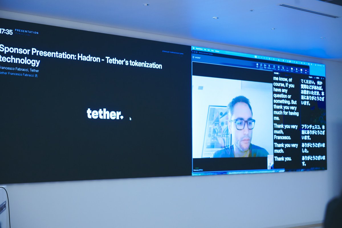 eis_eth's tweet photo. To our sponsors.

Platinum / VIP Party:  @ETHGasOfficial 
Gold: au Coincheck Digital Assets
Silver: @datachain_en , @StandX_Official 
Networking: @tether

This day would not have happened without you. 
Thank you.

#EIS2026 https://t.co/rTIeioL7ZG