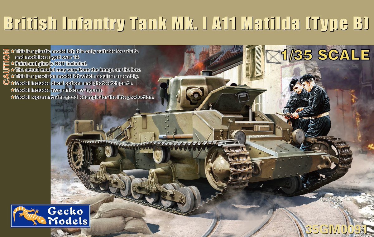 Armorama's tweet photo. Gecko: A11 Matilda I (Type B) dlvr.​it/TVjKgd https://t.co/IHVLIMfJF7