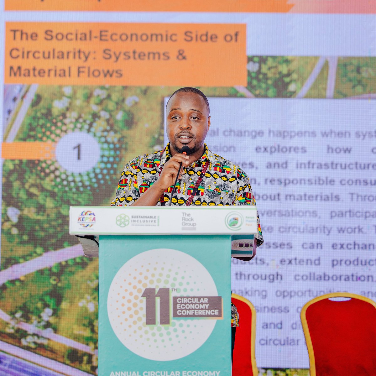 SustainaBizKe's tweet photo. @KEPSA_KENYA @HandinHandEA @jeremykaburu10 @KPlasticspact The Socio-Economic Side of Circularity: Systems & Material Flows unpacks how systemic changes impact communities, livelihoods, & sustainable growth.
Featuring Albert Wambugu, James Muritu, Rose Sikulu, Marvin, Jimmy Delyon, & Lavenda Kerubo. #CircularityConference2026 https://t.co/AakBcpcy0B