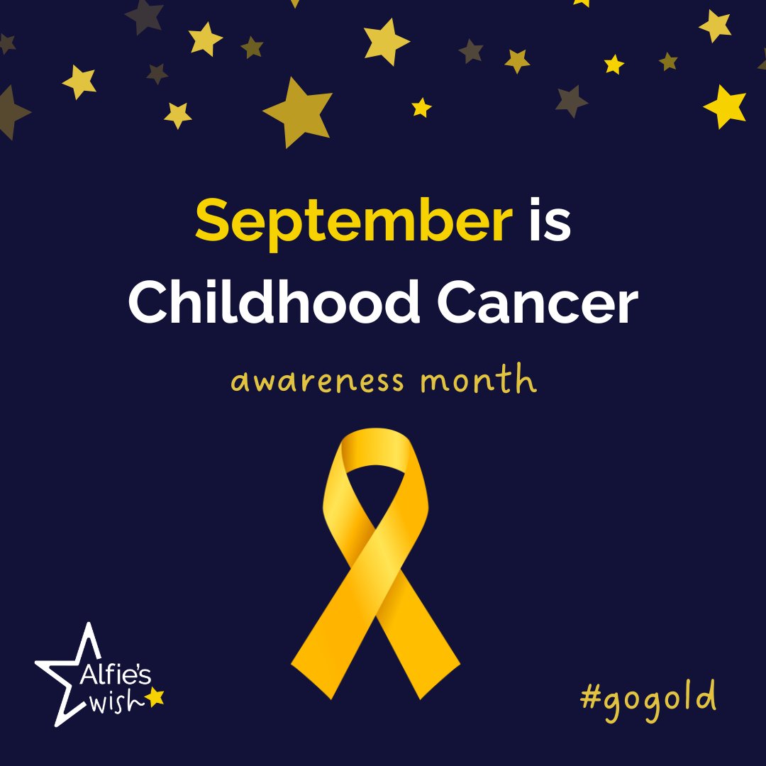 alfies_wish's tweet photo. ๐ Go Gold this September! ๐๏ธ It's Childhood Cancer Awareness Month. Let's raise awareness, share stories, and support families affected by cancer.
Wear gold. Share gold. Make a difference!
#GoGold #GoldSeptember #ChildhoodCancerAwareness #AlfiesWish https://t.co/O3T1nSsIP3