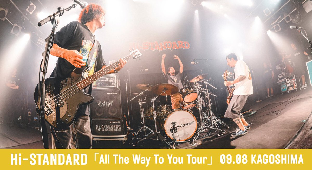 pitpress_info's tweet photo. 【FROM THE PIT🔥】

Hi-STANDARD「All The Way To You Tour」
2026.09.08＠鹿児島CAPARVO HALL
LIVE REPORT更新‼️

3日連続更新のライブレポート🗒️
本日は鹿児島！ぜひお楽しみください👍
https://t.co/HDUQSejKil

10/19(月)23:59まで無料公開中✨

#HiSTANDARD
#PITPRESS https://t.co/KaM31utSRF