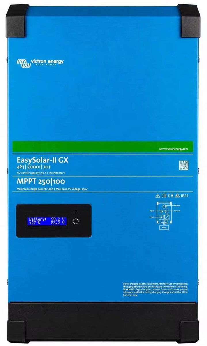 zetin_solar's tweet photo. The EasySolar-II GX combines an MPPT Solar Charge Controller, an inverter/charger and control hub in one enclosure
Available in: 1.6kva 3kva & 5kva
Contact us for orders/inquiries
Call/Whatsapp 0715 576576
#victronenergy #easysolar #MpptController #solarinverter #solarcompany https://t.co/reyHVgTVIT