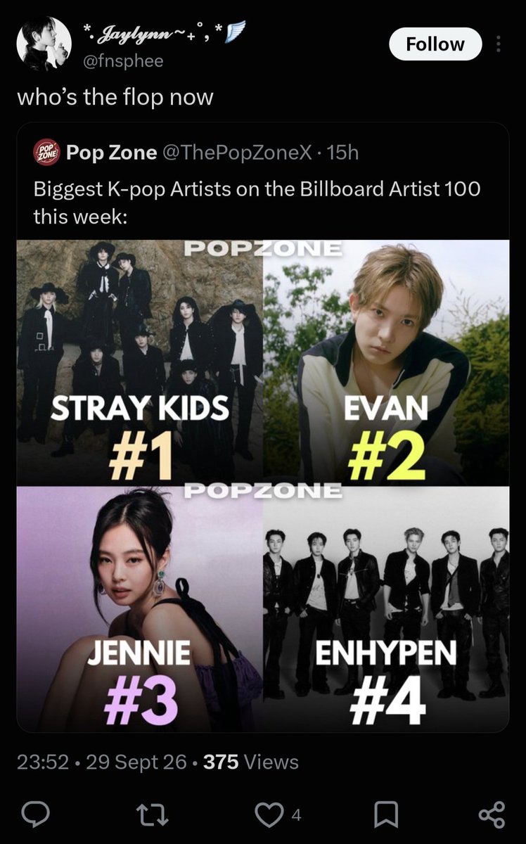 jungwonie71's tweet photo. I can totally see who cares about whom more ... can't you just celebrate Heeseung's achievements without taking enha's name out of your foul mouth or what ?! https://t.co/dJd6CQjPCl