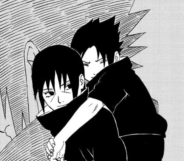 bbysasu's tweet photo. Sasuke is a hugger btw 

His first instinct was always to run towards Itachi and hug him, he even squeezes Itachi out of adoration, later whenever Itachi beckons, he still runs towards him and would’ve hugged him if Itachi didn’t push him away with the forehead poke 1/2 https://t.co/9dkECl1LVU