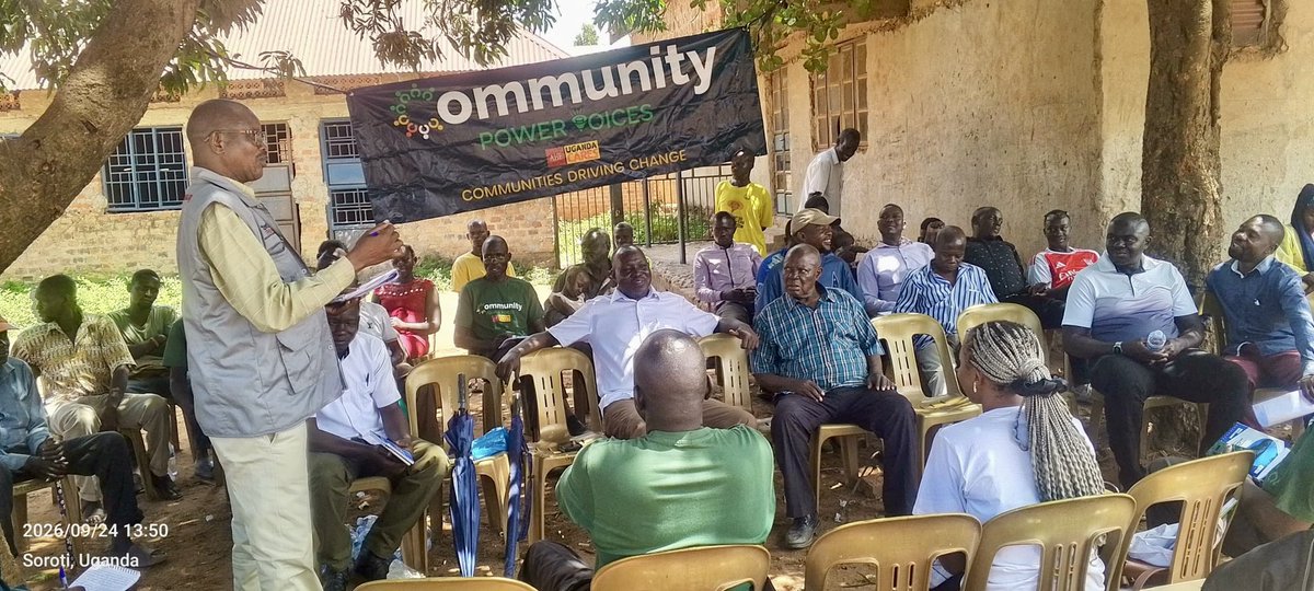 ahfugandacares's tweet photo. Community Power Voices (CPVs) in Soroti held a community leadership engagement in Kigandani Cell, bringing together local leaders to discuss key challenges affecting residents, including insecurity, poor sanitation, inadequate health services, water shortages, school dropouts. https://t.co/QyUcY5nC19