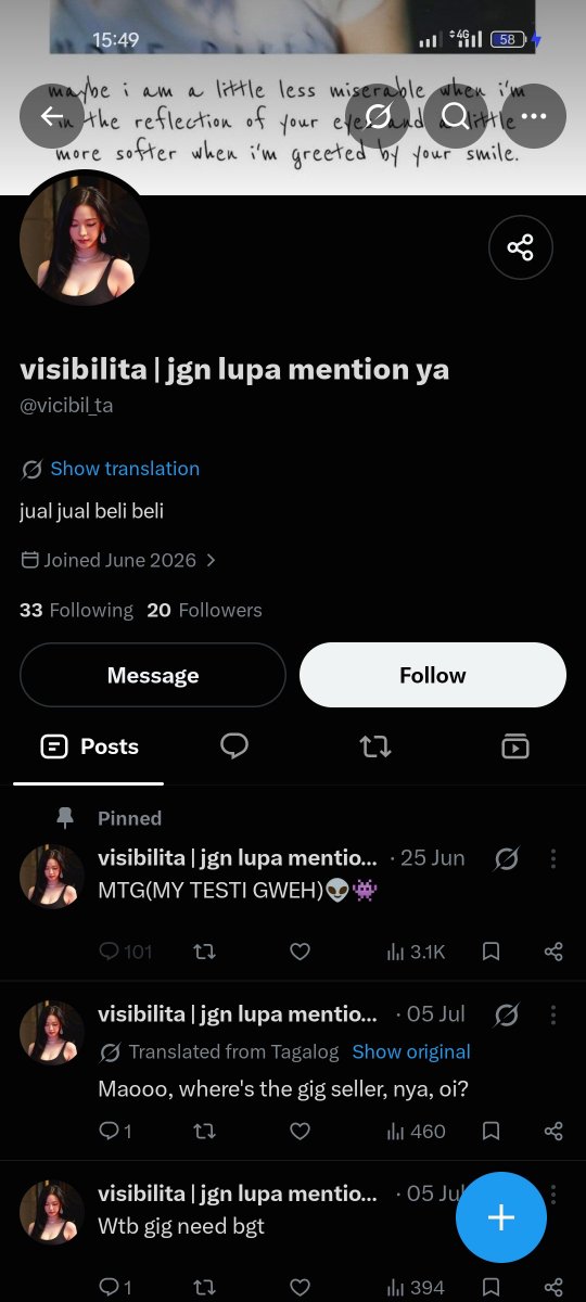 jescqoo's tweet photo. ga bakal bosen ngingetin scammer ini biar gaada yg kena lagi

block @ vicibil_ta penipu ya gais, qrisnya valemor / clovea , akunnya juga banyak

kmrin deactive akunnya, aktif lagi takutnya mau beraksi lagi🗿

https://t.co/nRBqH0T8Rj https://t.co/g6qQ2o5S8z