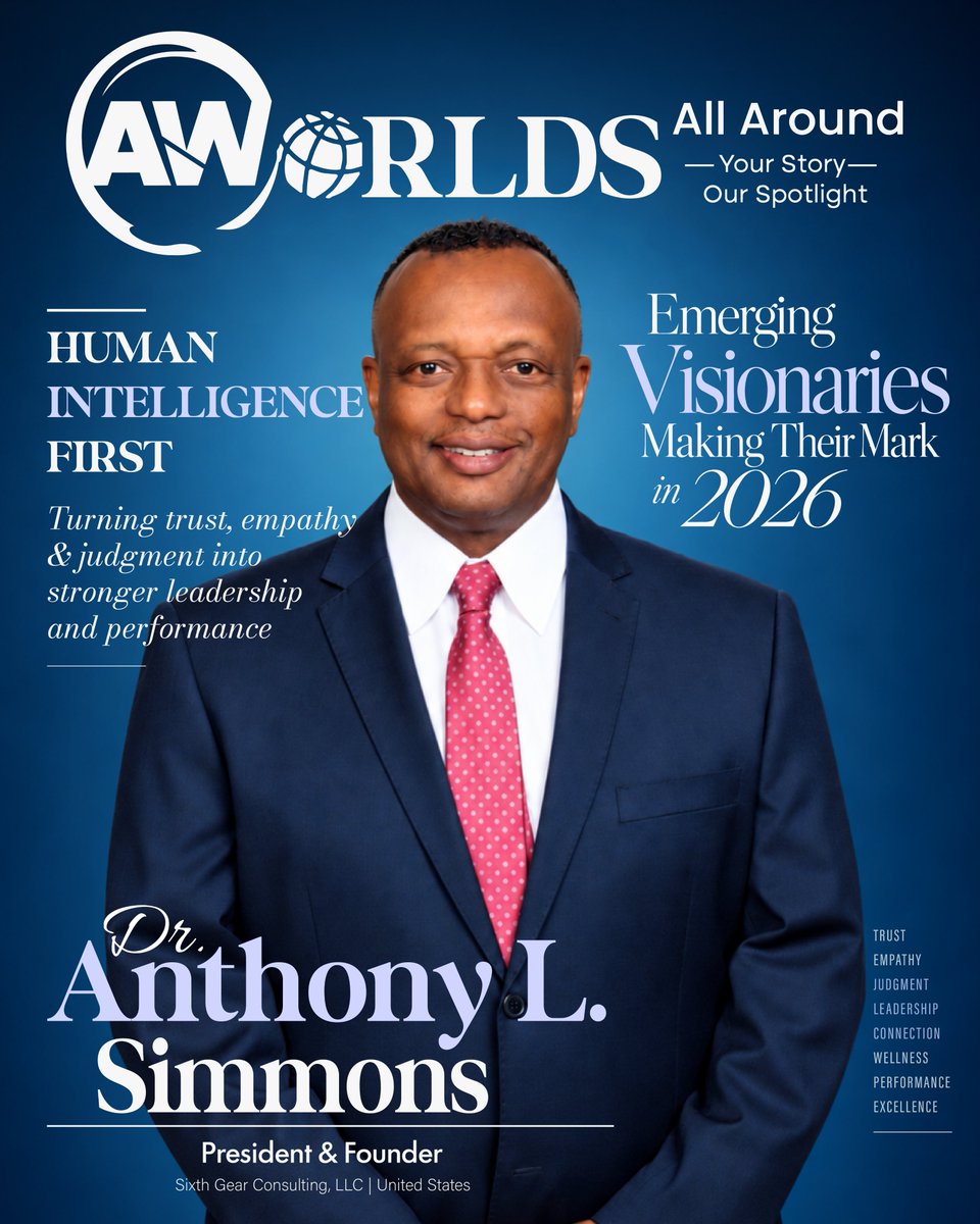 all_aroundworld's tweet photo. Dr. Anthony L. Simmons - Emerging Visionaries Making Their Mark in 2026
📷 Read the full feature:
https://t.co/VJGisXxwSu
#AllAroundWorlds #EmergingVisionaries #AnthonySimmons #LeadershipDevelopment #HumanIntelligence #ArtificialIntelligence #OrganizationalWellness https://t.co/Iwixp0vvla