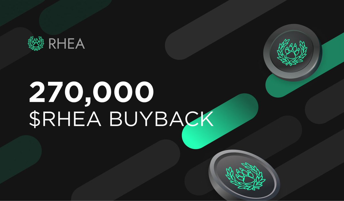 rhea_finance's tweet photo. 270,000 solana:8SMMso8Muv8d6i4WmMDthKt6TN1ysN6937sx3DKLXZqB buyback has been completed. https://t.co/tBtXut2Uem