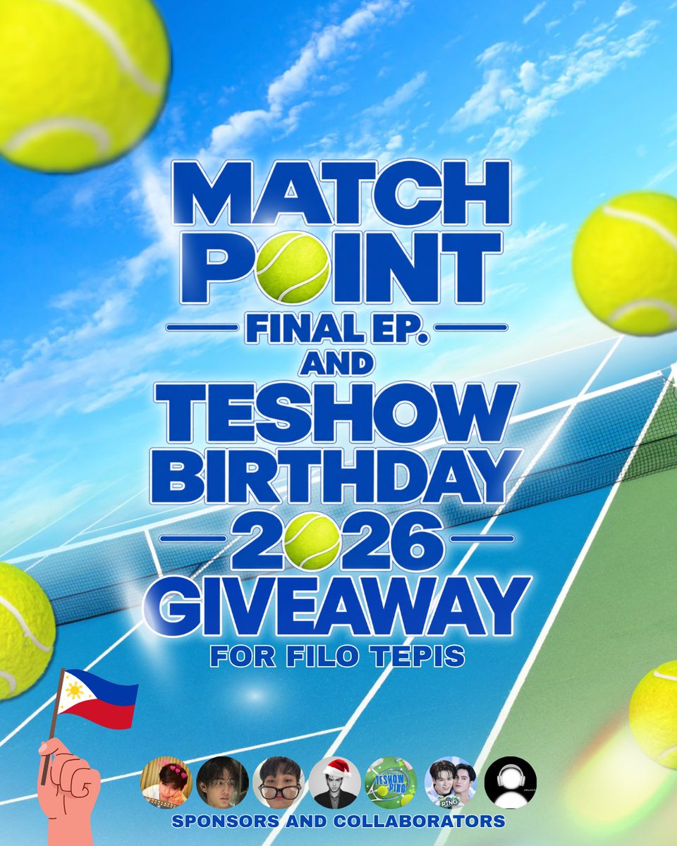 nnutlykyou's tweet photo. 🎉 MATCH POINT FINAL EP. & TESHOW BIRTHDAY GIVEAWAY — WINNERS LIST 🎉

FILO TEPIS, THE WAIT IS OVER! 🥹🎾💗

After all the trend parties, question sets, and everyone’s efforts, here are our official giveaway winners!

🎁 PRIZE WINNERS

🏆 3 WINNERS — TeshowPing AEH PC SET
🏆 1 WINNER — Ping MQ PC
💸 10 WINNERS — ₱100 GCASH EACH
(Originally announced as ₱50, but we decided to double the prize to ₱100 each! 🥹🫶🏻)

🎟️ 69 WINNERS — STARLYMPICS 2026 WATCH PARTY
AND YES—EVERYONE WHO JOINED THE GIVEAWAY IS A WINNER OF A STARLYMPICS WATCH PARTY SLOT! 🥹🎾

This means all of our participants will get the chance to watch and enjoy Starlympics together! ♡

📌 CLAIMING PERIOD:
All winners must message us within 24 HOURS to claim their prize.

⚠️ IMPORTANT: If a winner does not message us within the 24-hour claiming period, another winner will be chosen for that prize.

Please make sure to check your notifications and message us as soon as possible!
Congratulations to all the winners, and thank you so much to everyone who joined and supported Match Point and TeshowPing until the very end. 🥹💗

MATCH POINT MAY HAVE ENDED, BUT OUR LOVE FOR TESHOWPING CONTINUES! 🎾♡

#TeshowPing 
#TeshowPromsakha #PingKrittanun