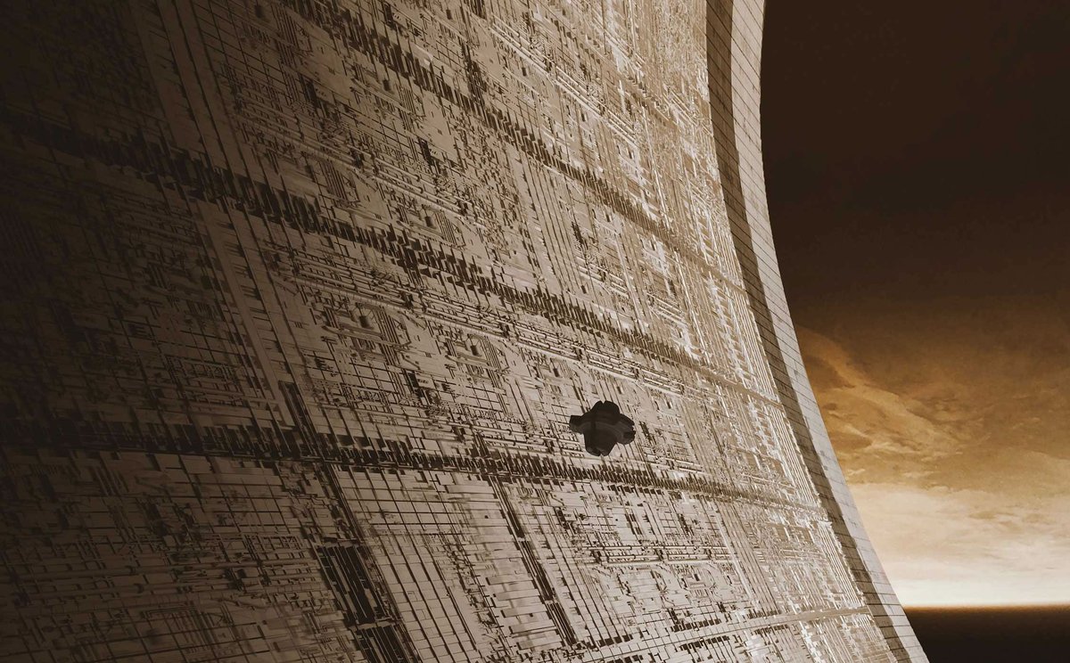 DuneInfo's tweet photo. A look at the scale of the new #DunePartThree ship - in a Heighliner, in space and on Arrakis. https://t.co/LcIGZ3Sp4S