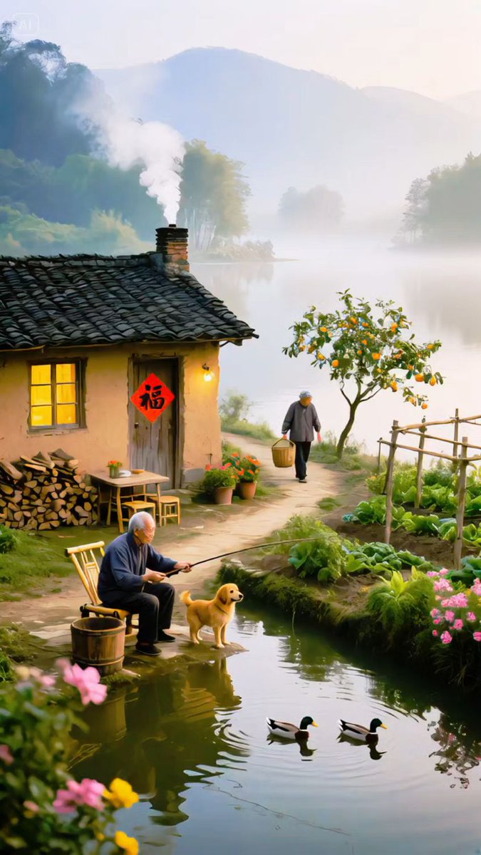 vznmari707's tweet photo. In the valley, a bird’s call echoes at the cabin, warm and peaceful! https://t.co/rJaXPyhypx