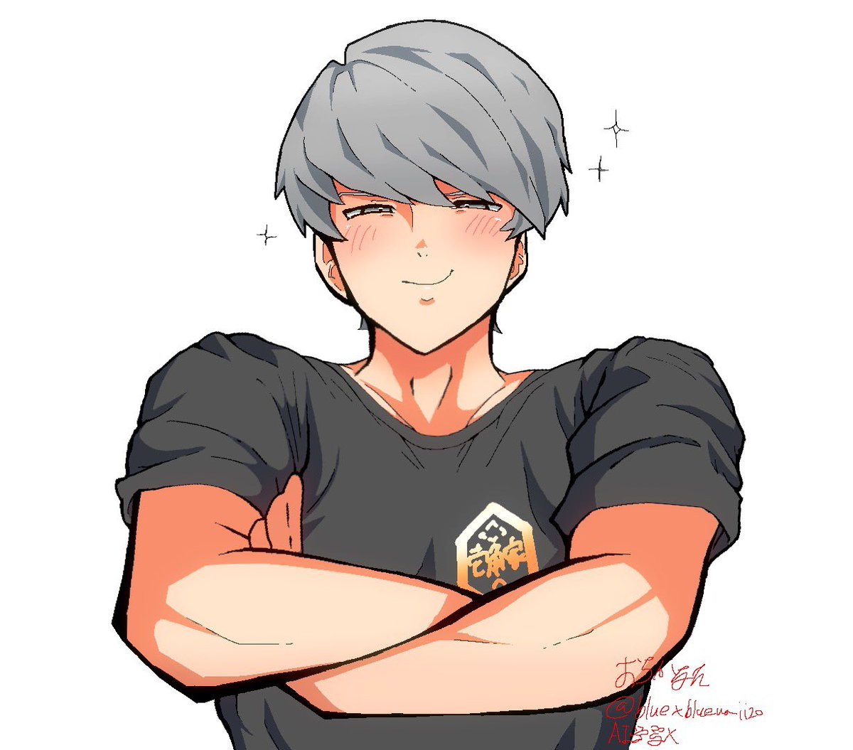 bluexbluewaiizo's tweet photo. #ペルソナ4  #Persona4 
ラーメンコラボでウッキウキだった鳴上悠さん https://t.co/9KY5kIAajo