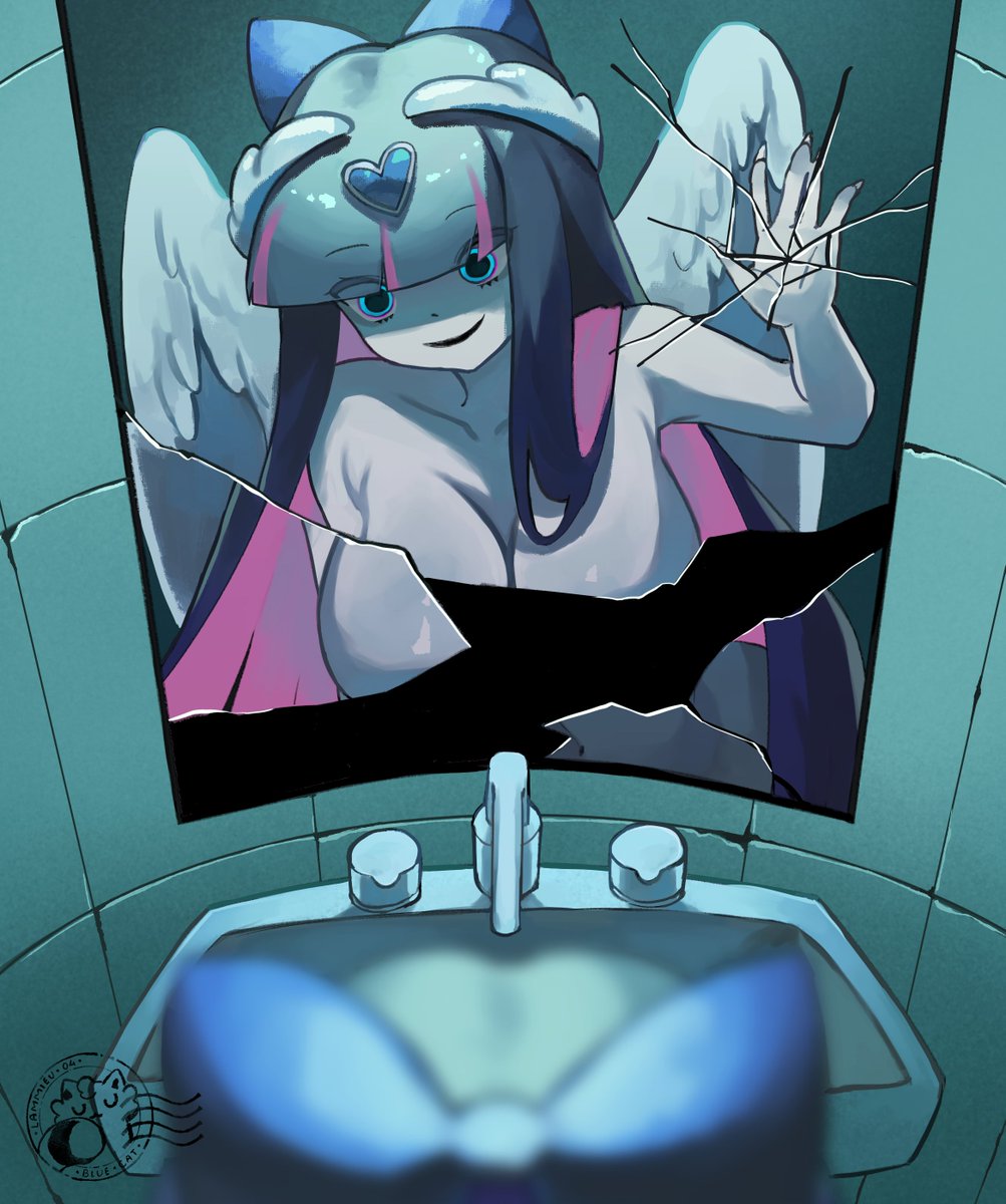 lammieu_04's tweet photo. Scary Stocking in mirror 👻
-----
Hi! I've just opened commissions for the first time, offering half-body pieces for now. If you're interested, feel free to check out my VGen! tysm ヾ(≧▽≦*)o
https://t.co/R0c2eAWuOl

#art #illustration‌‌ #pantyandstocking #stocking https://t.co/vYFGuBuVYM