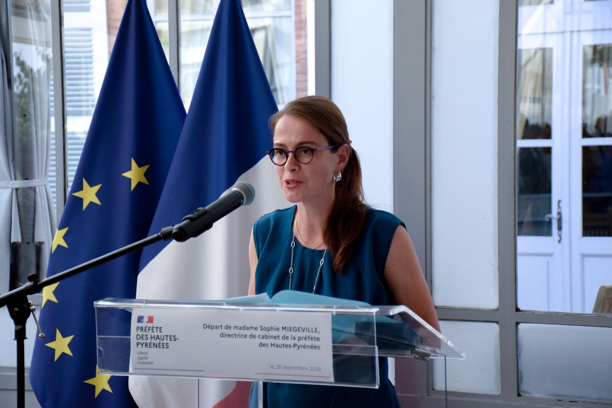 Image de Préfète des Hautes-Pyrénées : #NotrePréfecture🙏  | Départ de Sophie Miegeville, directrice de cabinet de la préfète des Hautes-Py