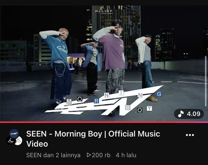seenthinker's tweet photo. Morning Boy has now reached 200K views on YouTube! 🎉

#SEEN #MorningBoy #seenbyseen https://t.co/M3FqMpU9FY