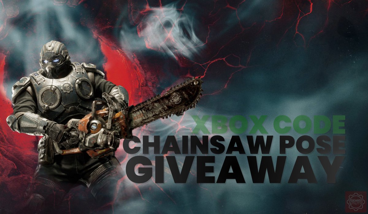 GearsUtility's tweet photo. GIVEAWAY! 🎉

Later today (UK), we'll give away a chainsaw code (XBOX) to a Gear that retweets this post!

Equally, please use this post to find and help those that don't have it. If you have an unused platform, sharing is caring ♥️

Requirements:
⚙️ REPOST
⚙️ NOT HAVE THE CODE https://t.co/EqbNOld4Yw