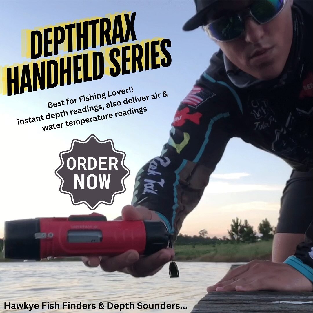 hawkeyefishing's tweet photo. The DepthTrax® 1H is a #powerful #handheld #depth #finder, capable of generating immediate and precise depth measurements up to 300 feet, along with temperature readings accurate to the nearest tenth of a degree. @hawkeyefishing
Order Now - https://t.co/DqUmv1vckP https://t.co/8ufaZ7zfCy