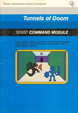 PlasticToa's tweet photo. @TlahuelF it's less pixel art and more whatever TI/99 computer game boxart was doing https://t.co/SDPqTs2U8k