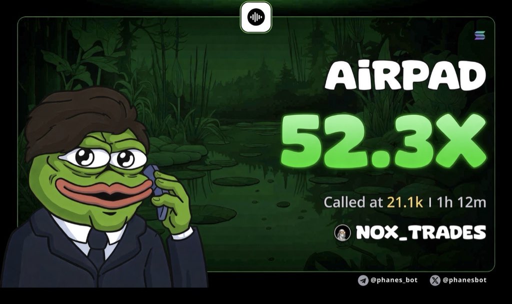 Noxmeme's tweet photo. $AIRPAD

21k >>>> 1.1M

Called in alpha group earlier had insider info and I just knew we where going to be doing numbers https://t.co/a1vxdZFFjG