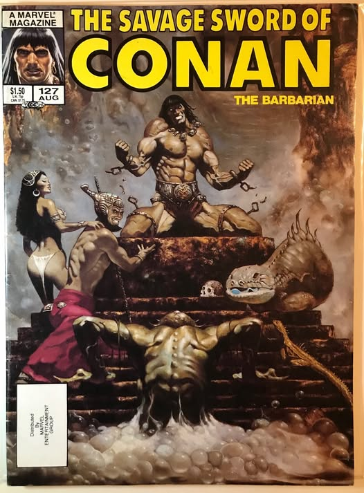 fabiaschi's tweet photo. Savage sword of Conan #127
For the month of Aug
In the year 1986
cover art Peter Manko https://t.co/5smbmaMn6v