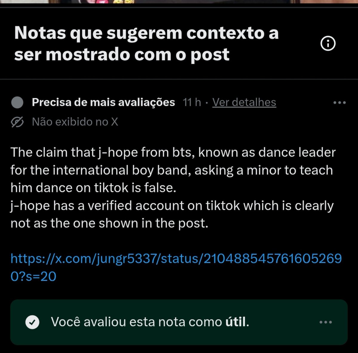 mizzieReportOT7's tweet photo. ⚠️🚨MASS REPORT URGENTE 🐿 E AVALIEM A NOTA COMO ÚTIL 🚨⚠️

Escolham no mínimo três categorias e enviem.

Link nota:
https://t.co/qZHyWUeOfR

DENÚNCIEM:
https://t.co/MbqnIWgdcZ

📌 Categorias:
• Assédio e abuso
• Ataques direcionados
• Fake news
• Ódio 
• Spam 

Não engajem 🚫