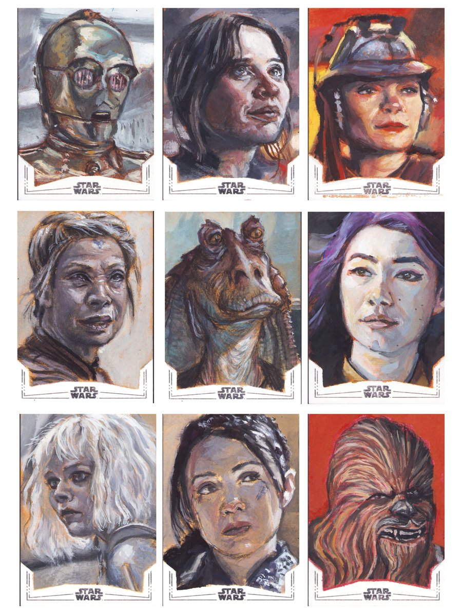 Jinja_Ninja_78's tweet photo. Hello everyone! Today is the official release day for Topps Star Wars Chrome 26 so I can share the sketch cards that I did for this set.
Enjoy the artwork and May the Force Be With You!!!
#starwars #topps #toppschrome #starwarschrome https://t.co/6jErvm9sWd