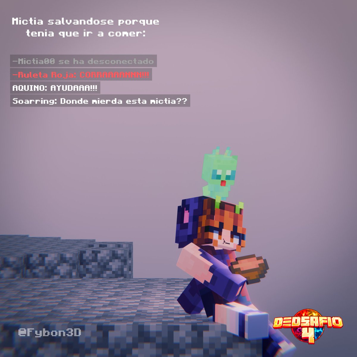 Fybon3D's tweet photo. 🍲 Dia 8° de @dedsafio 4 🍲

"Un día de chill... No?"

#webones #minecraft #b3d #dedsafíofanart #MictiArt 

¿Que opinan?

@Mictia00 @AQUINOby_02 @FeirlyGab @Soaringchuu @locochoncin @kendomurft @sylveemhm https://t.co/oNS3ORpfRW