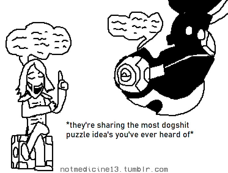 Sal_Predebut's tweet photo. rouxls kaard wheatley deltarune x portal crossover meme https://t.co/2u9x4sJ0ib