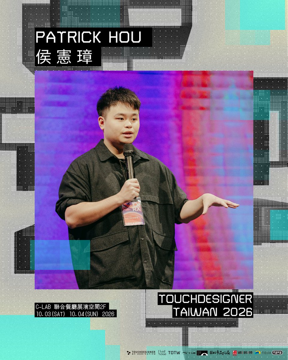 1null1's tweet photo. TAIPEI - This weekend on Oct 4th, join us for TouchDesigner Taiwan 2026 hosted by TDTW x Derivative. 
On the agenda, featured speakers, lightning talks and time to chill out and mingle. 
Workshops the day before Oct 3 as well!
 
https://t.co/Rf60WzvkmX https://t.co/Wk7WEhsJcf