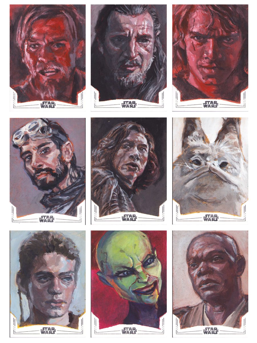Jinja_Ninja_78's tweet photo. Hello everyone! Today is the official release day for Topps Star Wars Chrome 26 so I can share the sketch cards that I did for this set.
Enjoy the artwork and May the Force Be With You!!!
#starwars #topps #toppschrome #starwarschrome https://t.co/6jErvm9sWd