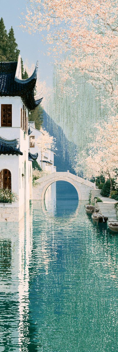GlitterPixely's tweet photo. Dreamy Chinese shanshui-inspired landscapes, the original "touch grass" art form 🤍

Midjourney --sref 2238570187::4 3571208578::4 793053321::4 1291869462::2 2233708244::4 2556188940::2 2081531501 https://t.co/z3lyzXCWfR