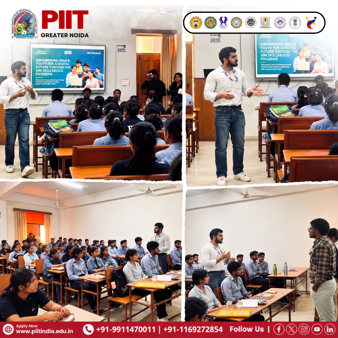 PIITgrNoida's tweet photo. Glimpses of Today’s Workshop on the IBM Certification Programme 💻✨
#ibm #ibmcertification #ibmcertificationprogramme #workshop #studentworkshop #skilldevelopment #greaternoida #piitgreaternoida #studentlife #futurecareer https://t.co/H2ZG88oAux
