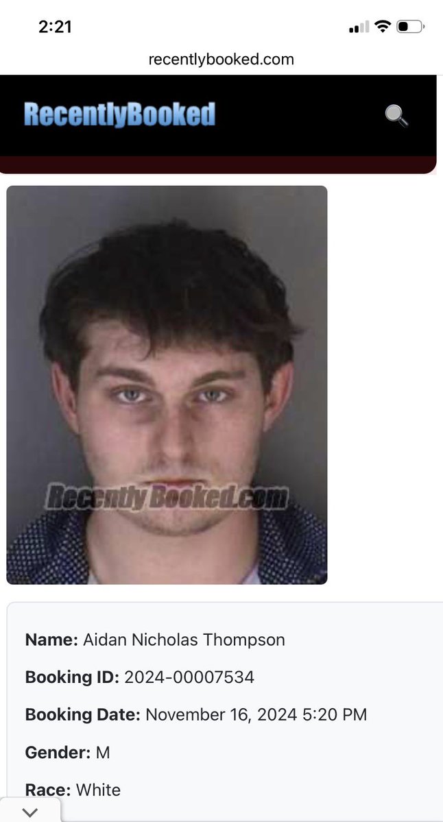 sarah_delore's tweet photo. Even better breaking news:

The man doing the false doxxing is Aidan Nicholas Thompson. He has an arrest record in Shawnee County Kansas. If anyone wants to help Lucy Craig file a complaint against him. https://t.co/vP9zJnp0zK