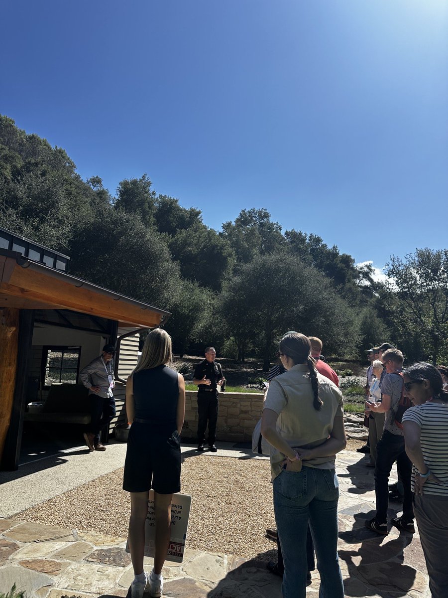 LACOFD's tweet photo. National impact, local roots! 🌍🚒
The #LACoFD Malibu Forestry Unit welcomed 48 landscape architects from across the US (including CA, OR, WA, NY, and CO) during their annual nationwide conference.
As wildfire safety remains a critical conversation, guests toured our demonstration garden to learn about defensive space landscaping and home hardening. The consensus? A fire-department-run educational space like this is exactly what the industry needs.
Huge thanks to Elisa Read (Studio Pappaterra), the Santa Monica Mountains RCD, the SMM Fire Safe Council, and horticulturalist John Greenlee for making this event a massive success! 🌲✨
#WildfireSafety #HomeHardening #LACounty