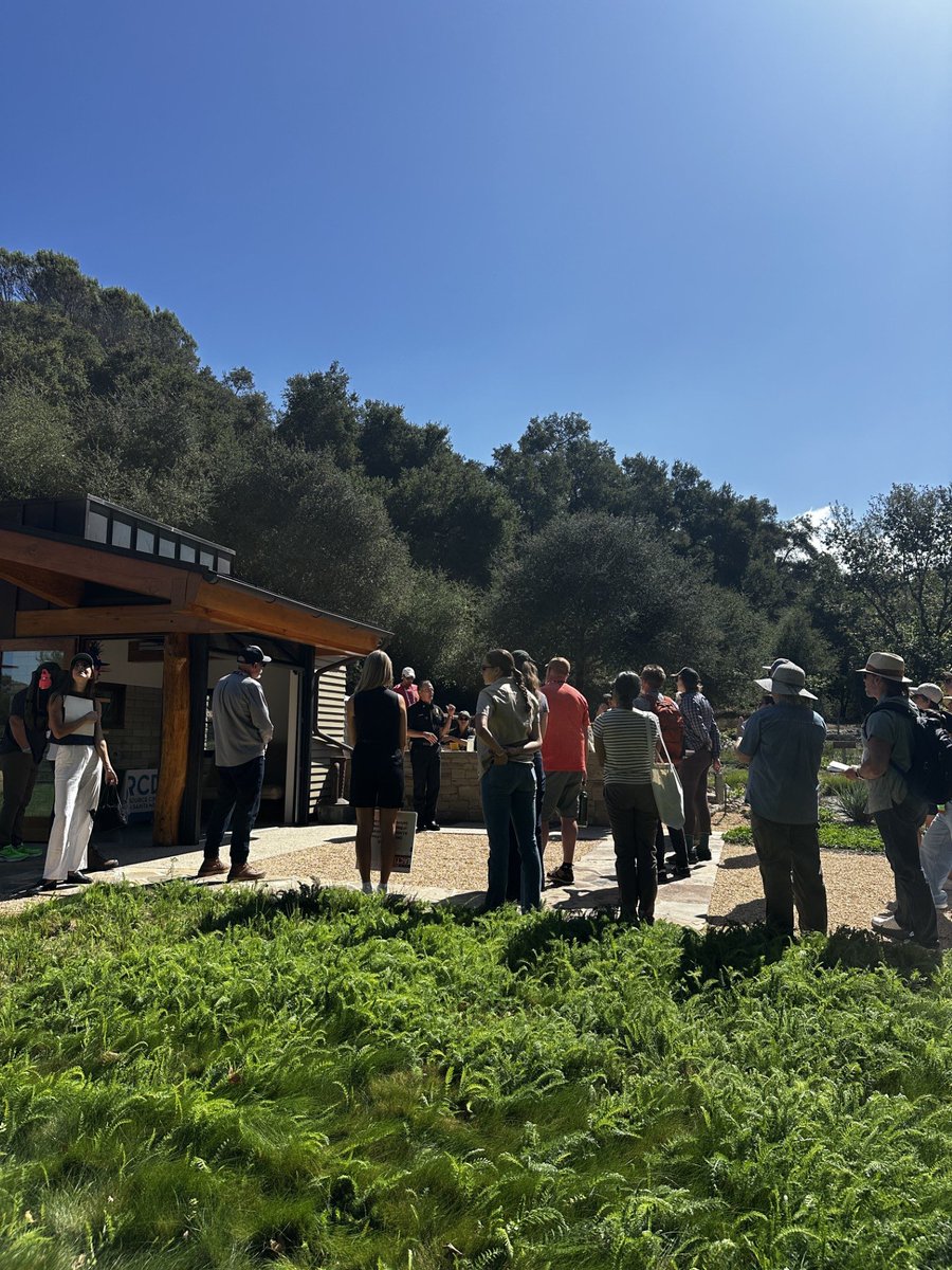 LACOFD's tweet photo. National impact, local roots! 🌍🚒
The #LACoFD Malibu Forestry Unit welcomed 48 landscape architects from across the US (including CA, OR, WA, NY, and CO) during their annual nationwide conference.
As wildfire safety remains a critical conversation, guests toured our demonstration garden to learn about defensive space landscaping and home hardening. The consensus? A fire-department-run educational space like this is exactly what the industry needs.
Huge thanks to Elisa Read (Studio Pappaterra), the Santa Monica Mountains RCD, the SMM Fire Safe Council, and horticulturalist John Greenlee for making this event a massive success! 🌲✨
#WildfireSafety #HomeHardening #LACounty