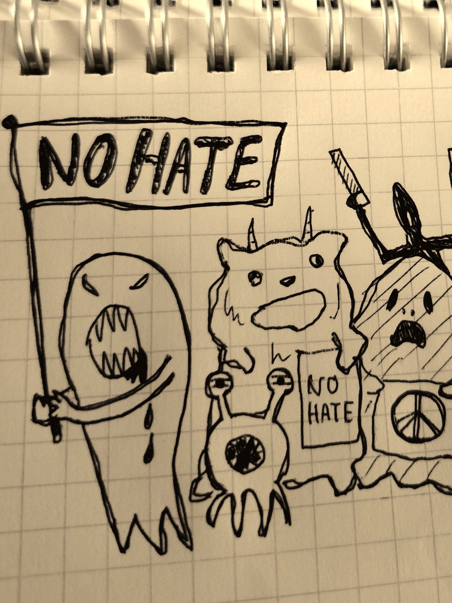 gyochans's tweet photo. #NOHATE
がんばるばけものたち。 https://t.co/16plnRE0dn
