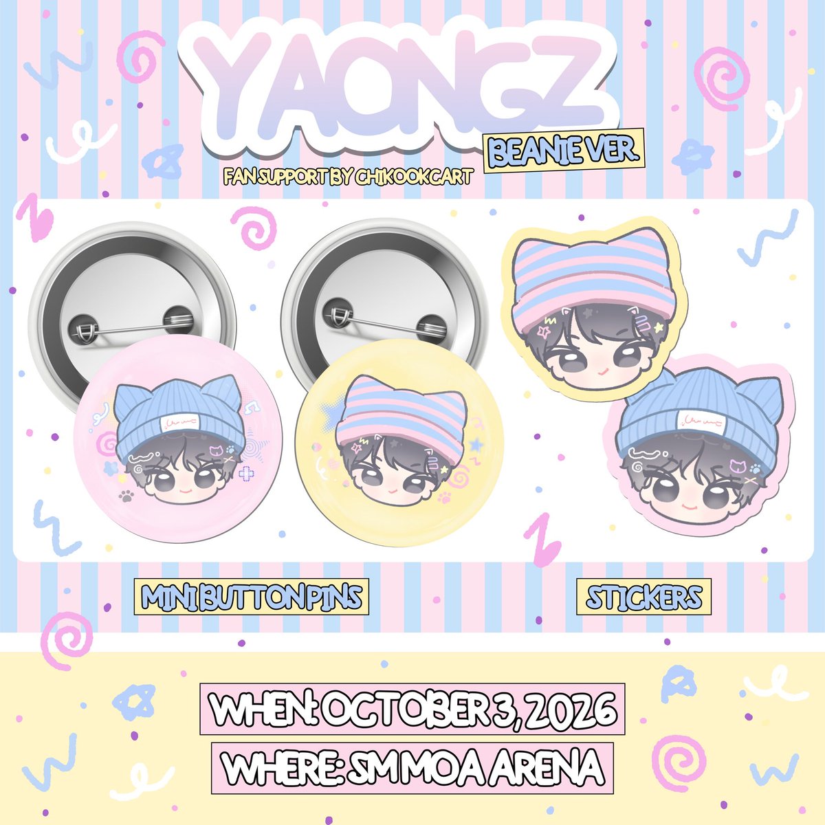 chikookcart's tweet photo. 🐈YAONGZ🐈‍⬛ [beanie ver.]
 ⤷ fan support by : @chikookcart 

💛 like &amp; rt 
🩵 1:1 ratio, limited quantity and on the spot trade only.ᐟ 

time &amp; specific location : TBA
see you there! 🩷

#ENHYPEN #JAY #JUNGWON #DunkinPH_ENDLESS #ENDLESSFunMeet #YAONGZ 🐈🐈‍⬛ https://t.co/mDNXp98Zdx
