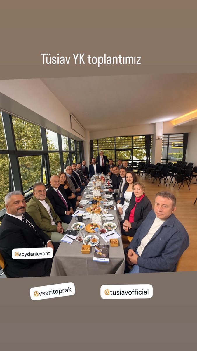 Velisaritoprak's tweet photo. Eylül ayı genişletilmiş TÜSİAV Yönetim kurulu toplantımızı gerçekleştirdik.Toplantıya ev sahipliği yapan sevgili Ünsal Turgay Başkana teşekkürler.Ekim,Kasım ve Aralık ayında 5 etkinlikle karşınızda olacağız.Genç Başarı,Yüksek teknoloji ,İyilik ödülleri dağıtacağız. https://t.co/3JhH8eNFBu