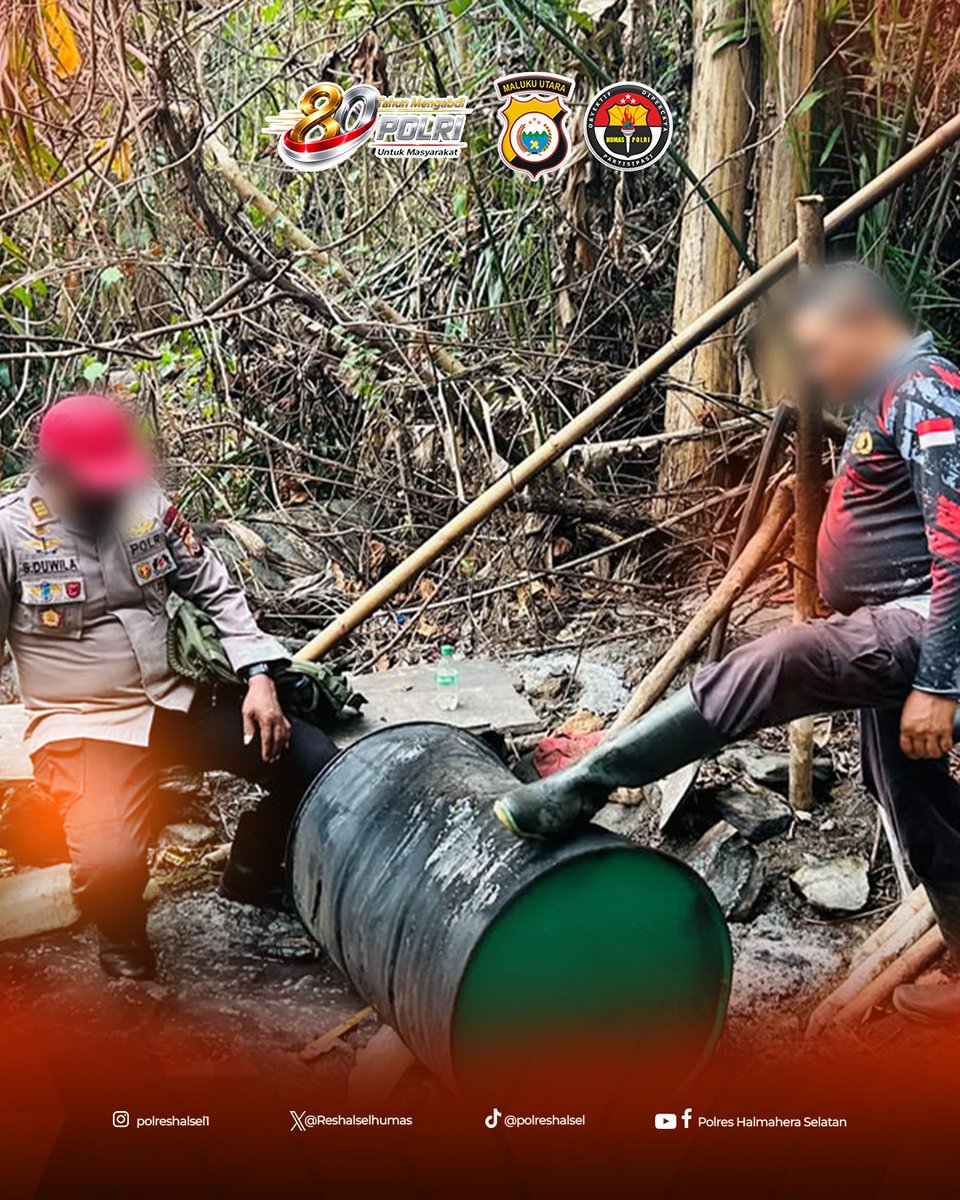 Reshalselhumas's tweet photo. Tim Satuan Pemberantasan Minuman Keras (Saber Miras) Polres Halmahera Selatan kembali melaksanakan penyisiran terhadap lokasi yang diduga menjadi tempat produksi minuman keras tradisional di wilayah Kabupaten Halmahera Selatan. https://t.co/lJacI07o2F