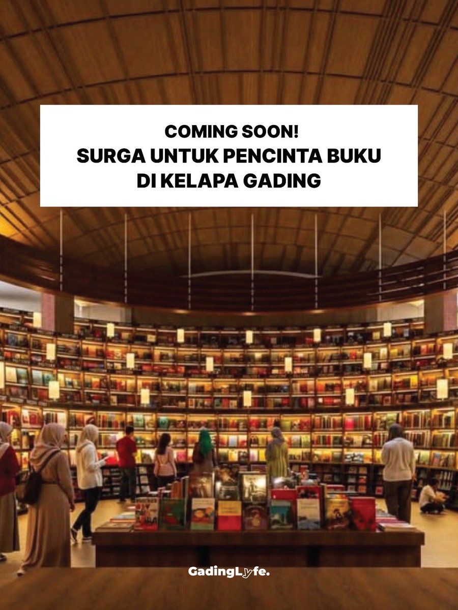 gadinglyfe's tweet photo. Bakal hadir di MKG nih. Surganya pecinta buku..

Estimasi November ini buka 👀 https://t.co/v7nlAbltD1