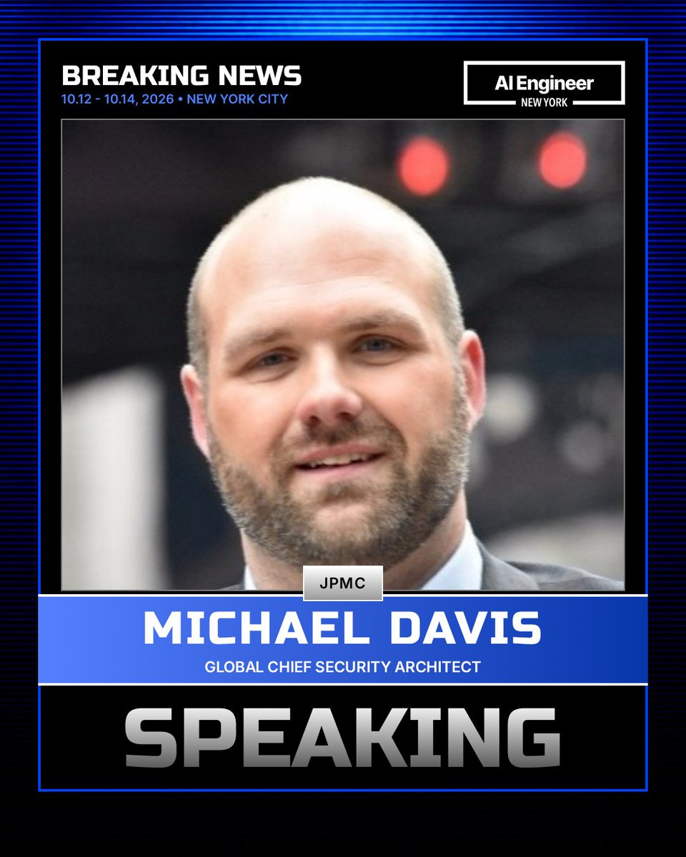 KeycardAI's tweet photo. On Tuesday Oct 13th @aiDotEngineer NYC our CEO @ianlivingstone takes the stage with Michael Davis, Global Chief Security Architect at @jpmorgan, @DickHardt Founder of AAuth and co-creator of OAuth, and @vtahowe to discuss intent based auth. https://t.co/gvHh5skXtY