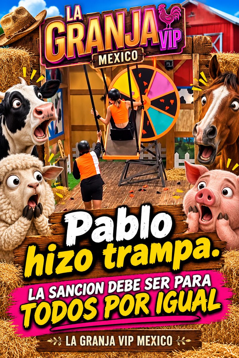 Johana623's tweet photo. LA SANCION ES PARA TODOS POR IGUAL
PABLO HIZO TRAMPA
#lagranjavipmx #granjavip @lagranjavipmx https://t.co/p9gqm4J0Mt