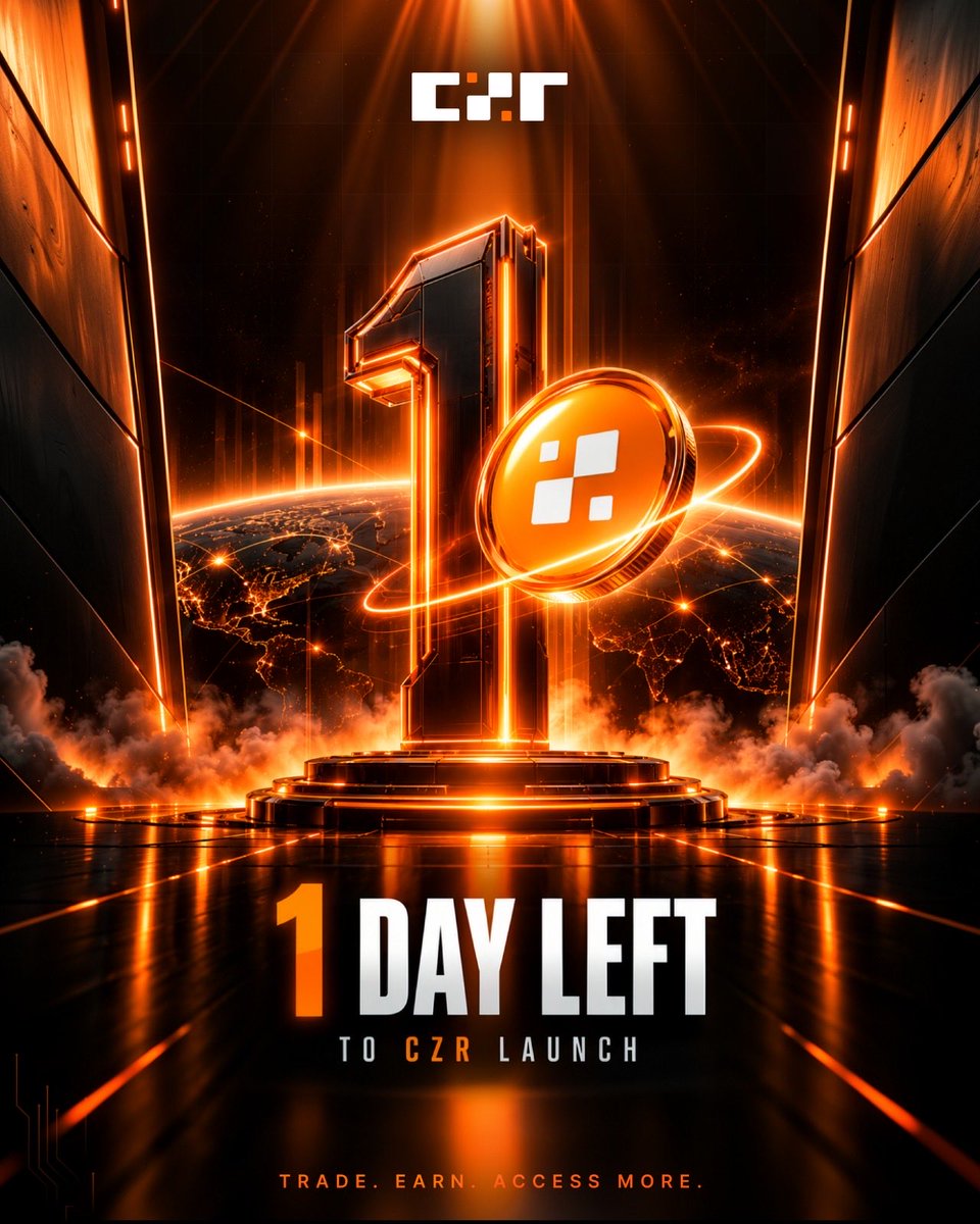 MesayAsefa4's tweet photo. ⏳ Only 30 hours left to join the 10,000,000 
$CZR
 Genesis Airdrop!

Complete your tasks before the campaign closes. Don’t miss your chance to claim 
$CZR
 when claims open on October 1.

Go, go, go 👇 https://t.co/mnsXC9xoSp